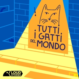 Copertina illustrata del podcast per bambini